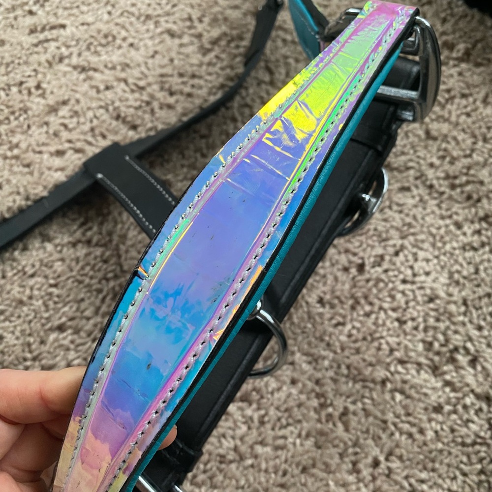 Starpoint Horsemanship Holographic leather horse halter - Picture 7 of 8